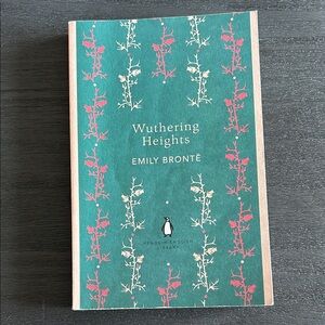 Wuthering Heights by Emily Brontë – Teal & Pink Floral Paperback